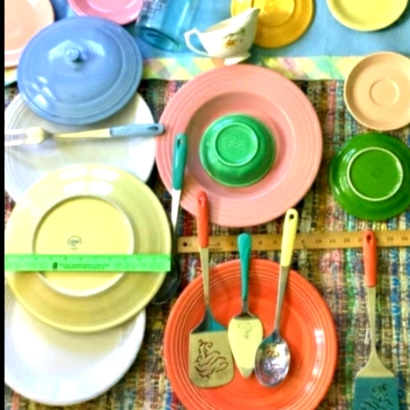 ⚜️  Vtg Palazzo JumpSuit Navy w/Lace Collar & Shoulder Pads JEFFREY DARA - Picture 9 of 16